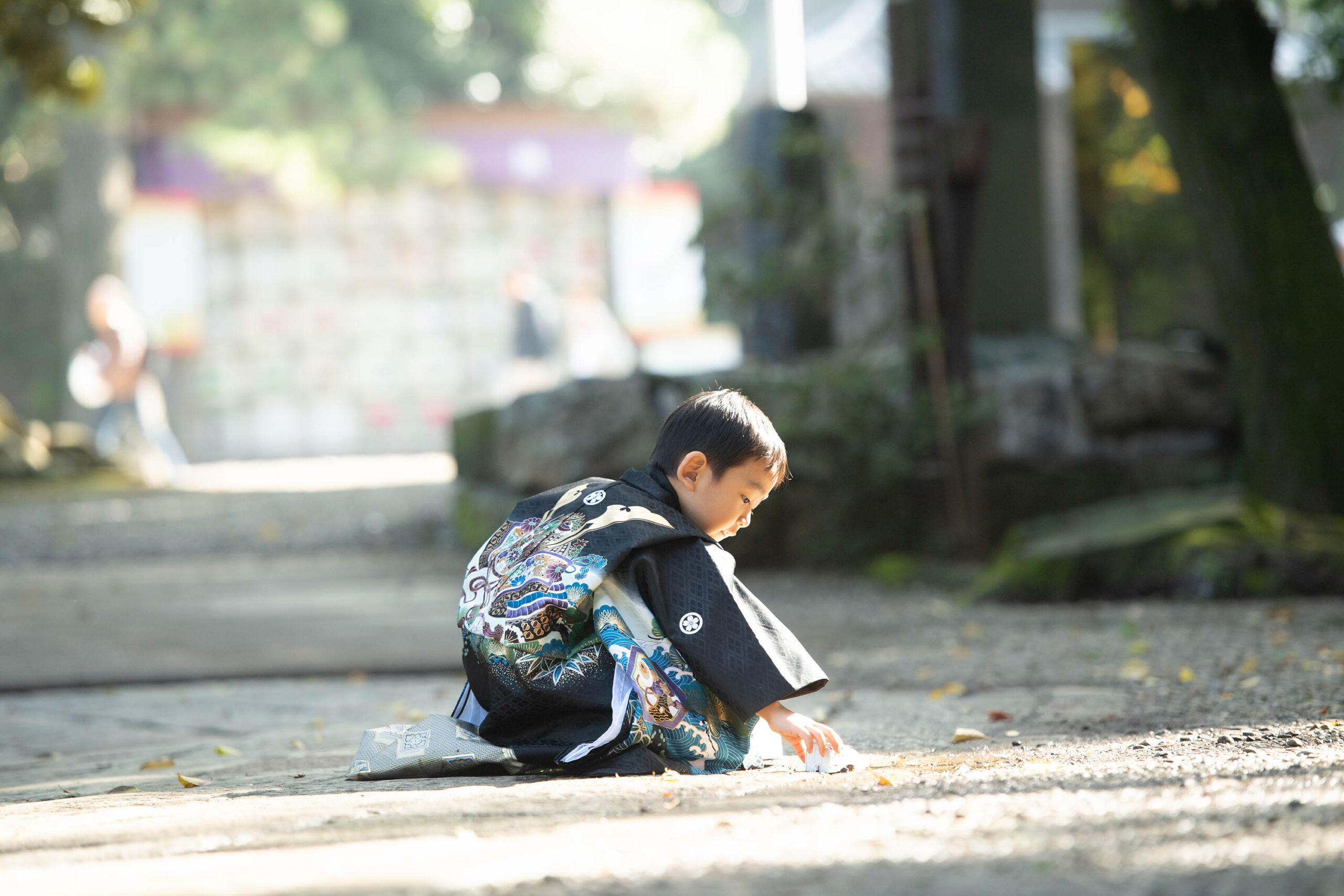 5歳の男の子の撮影｜大宮氷川神社で七五三の出張撮影｜ママ大好き