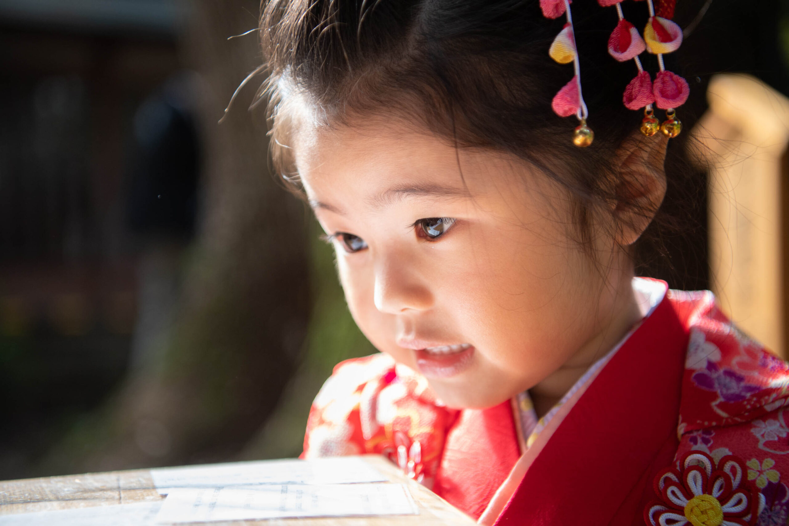 川越氷川神社で七五三の出張撮影｜三歳の女の子とお兄ちゃん