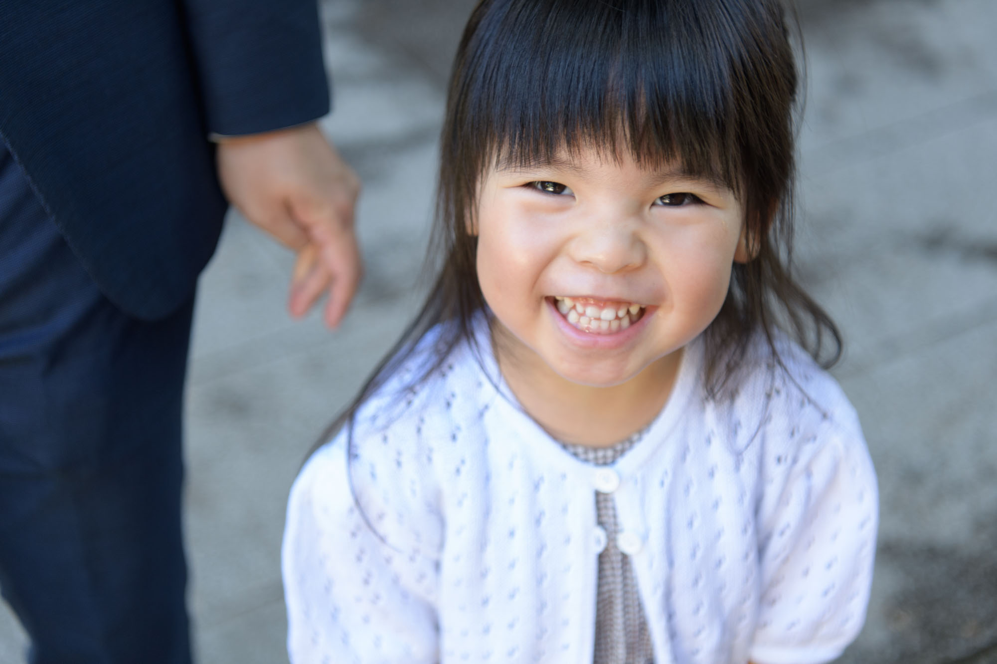 川越氷川神社のお宮参り、一緒に来た上のお姉ちゃん