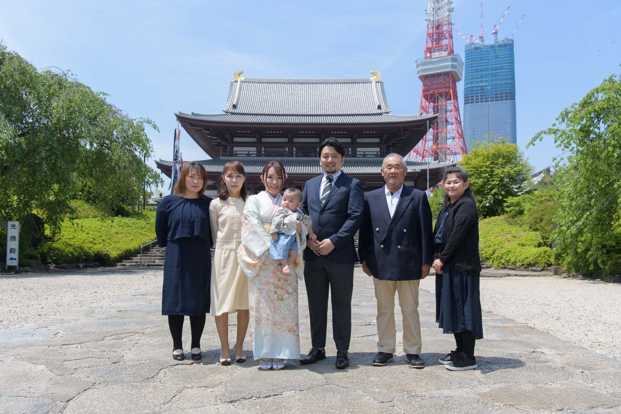 増上寺でお宮参りの出張撮影｜着物が映える写真撮影をブログでレポート