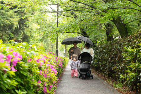 増上寺のお宮参り、雨の日でも素敵な写真が撮れる！雨の日撮影の魅力とポイントをご紹介