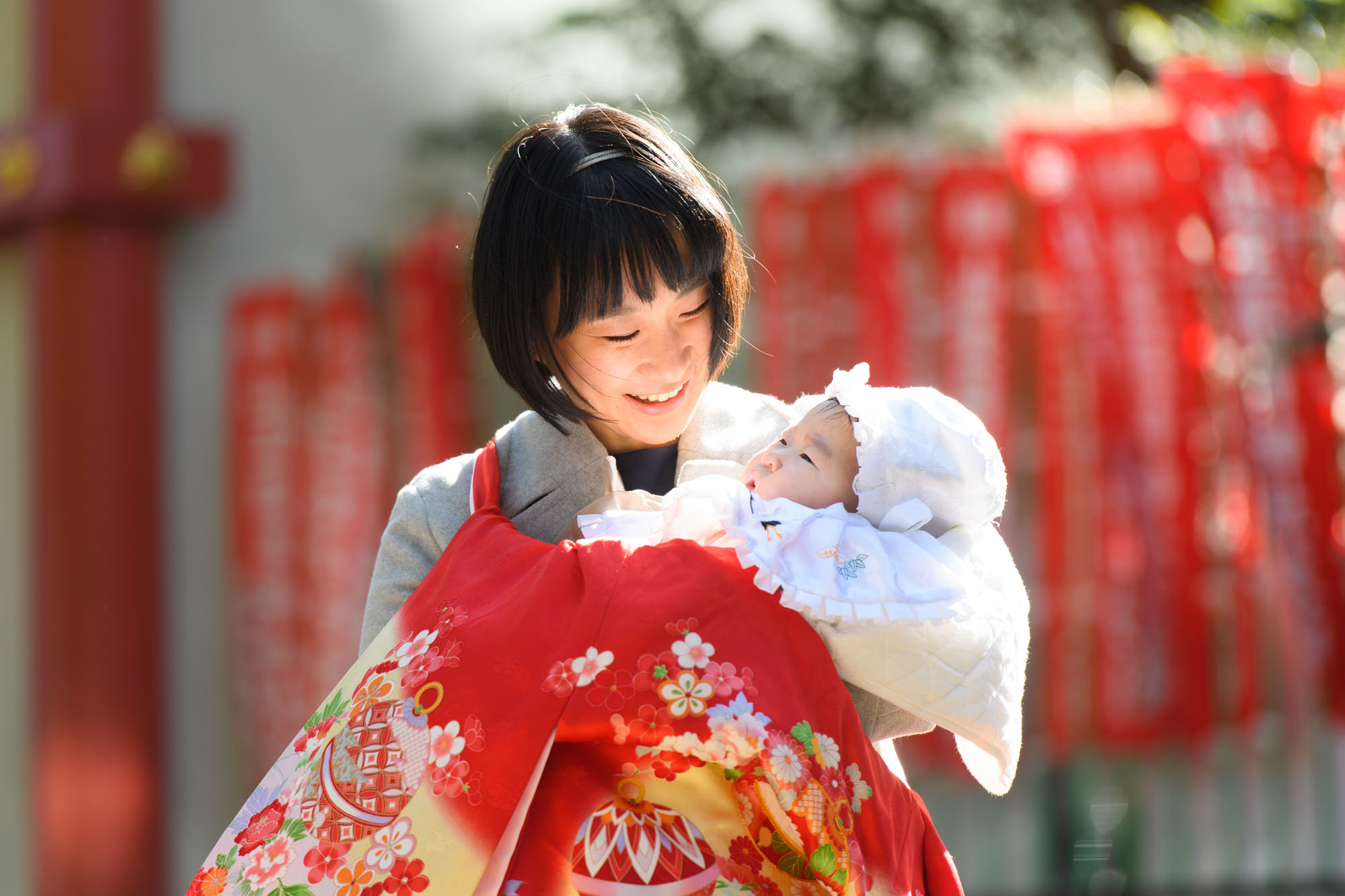 冬の赤坂日枝神社でお宮参り、出張撮影で撮る写真のポイント