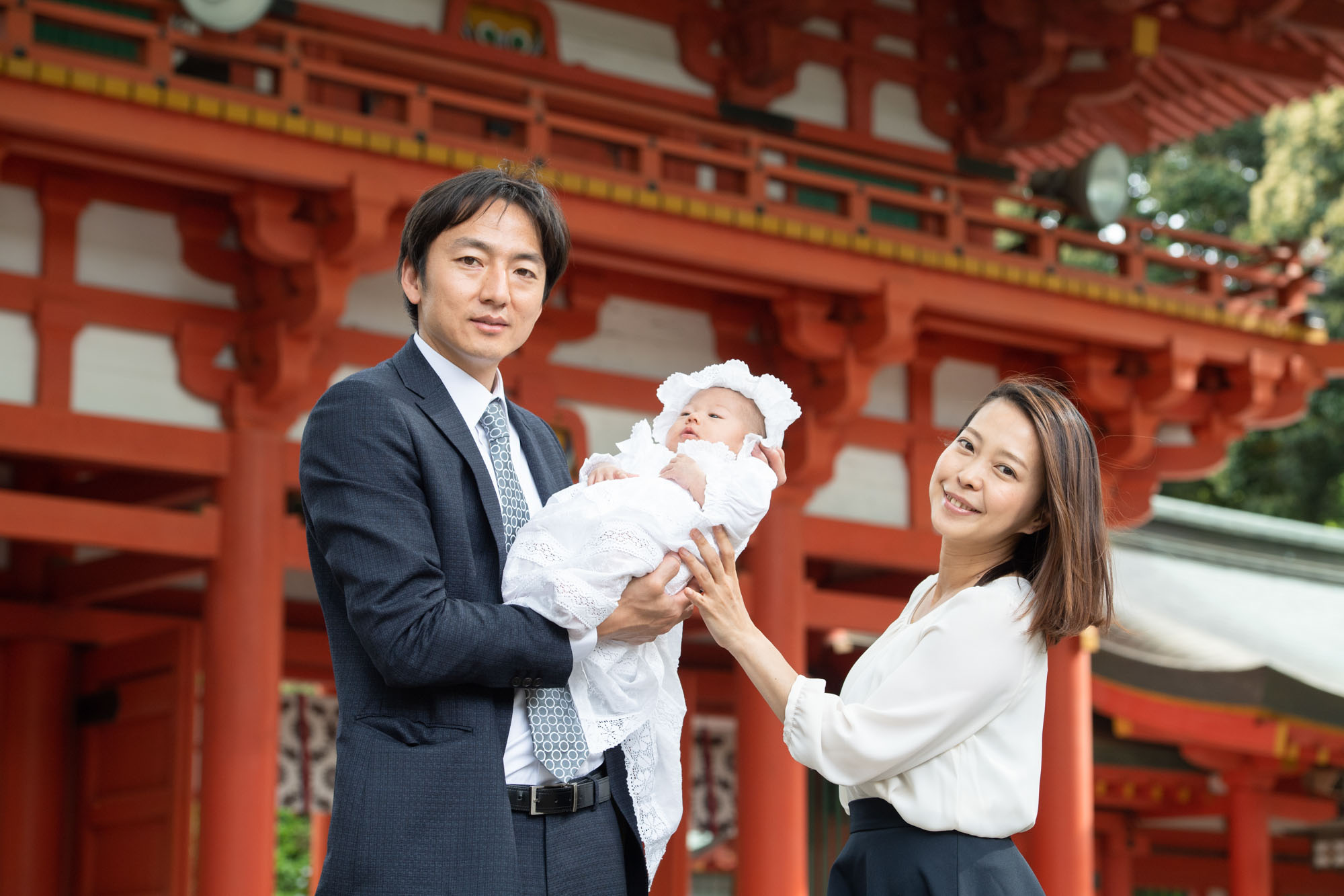 大宮氷川神社のお宮参り写真スポット参道の写真