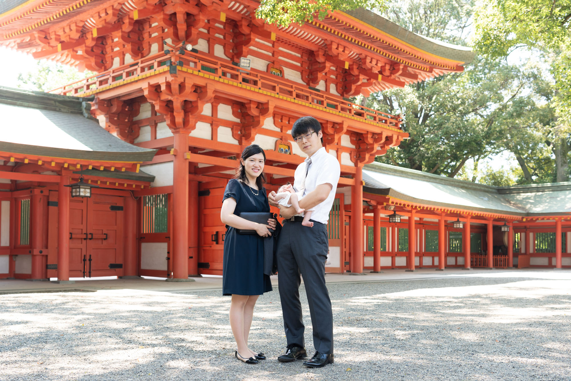 大宮氷川神社のお宮参り写真スポット参道の写真