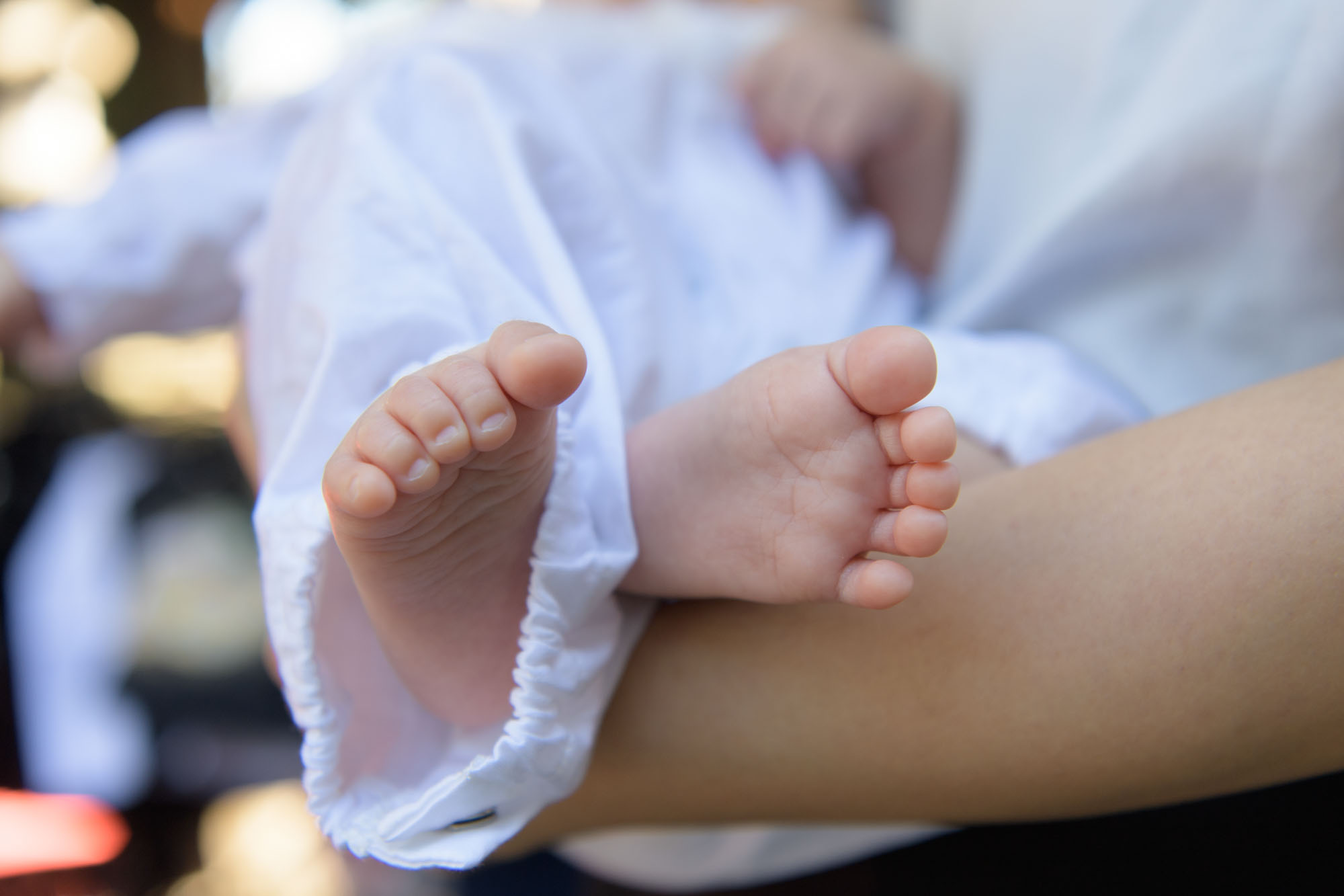 川越氷川神社お宮参り、赤ちゃんのパーツ(足)の写真