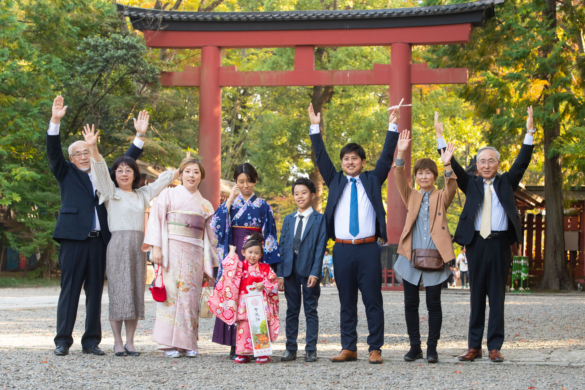 大宮氷川神社で撮影した七五三写真