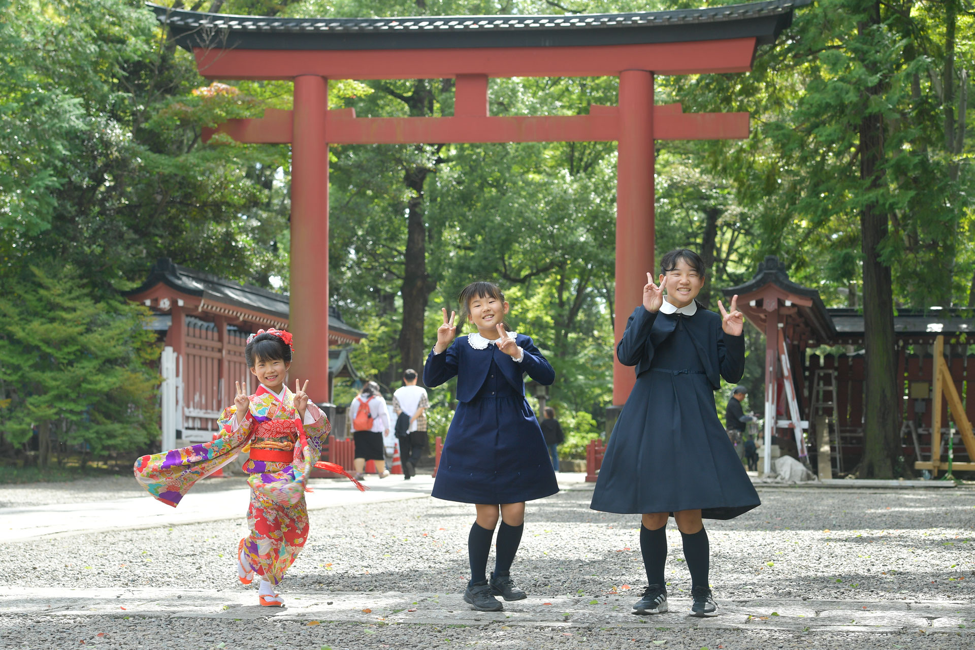 大宮氷川神社で撮影した七五三写真