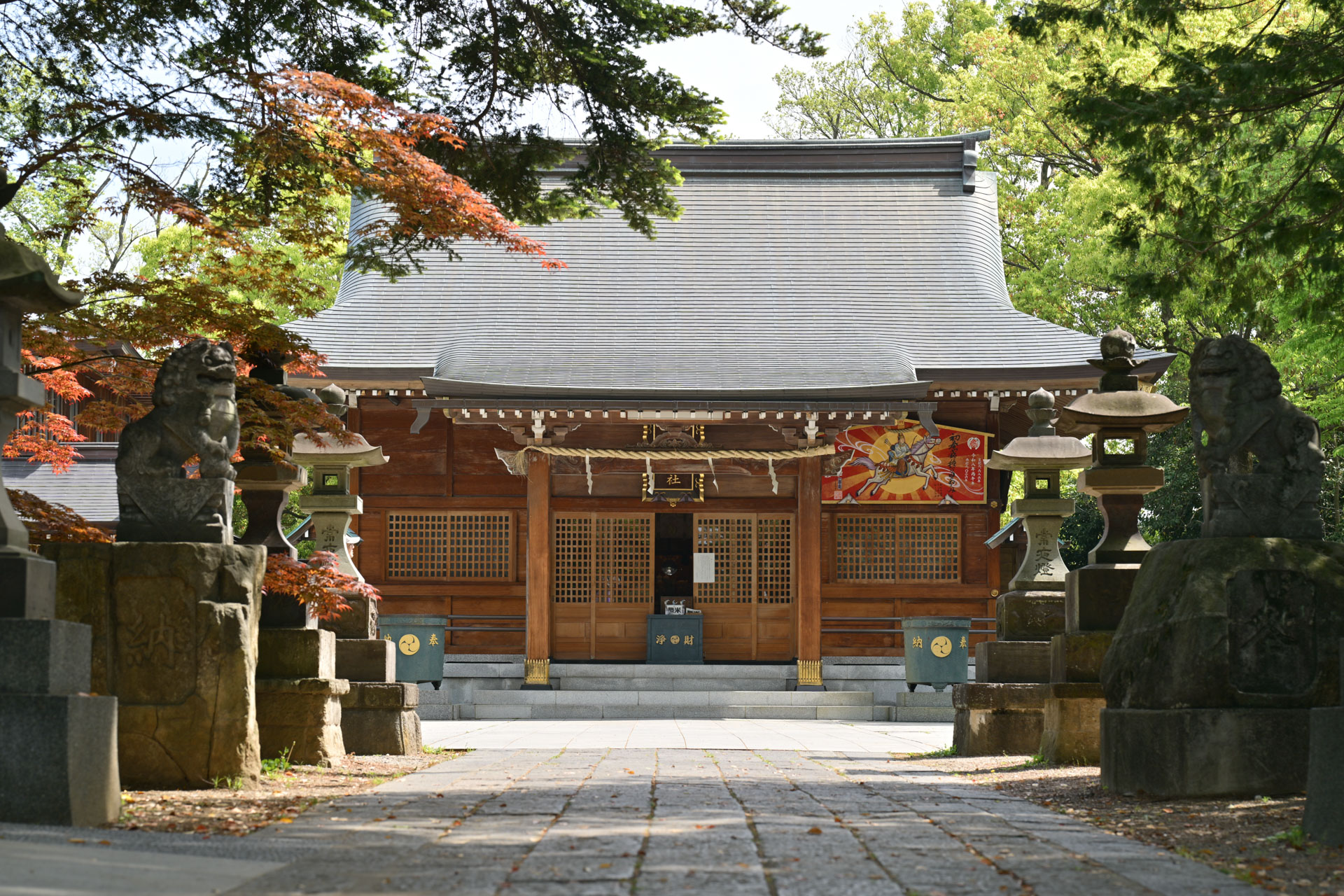 和樂備神社の荘厳な本殿