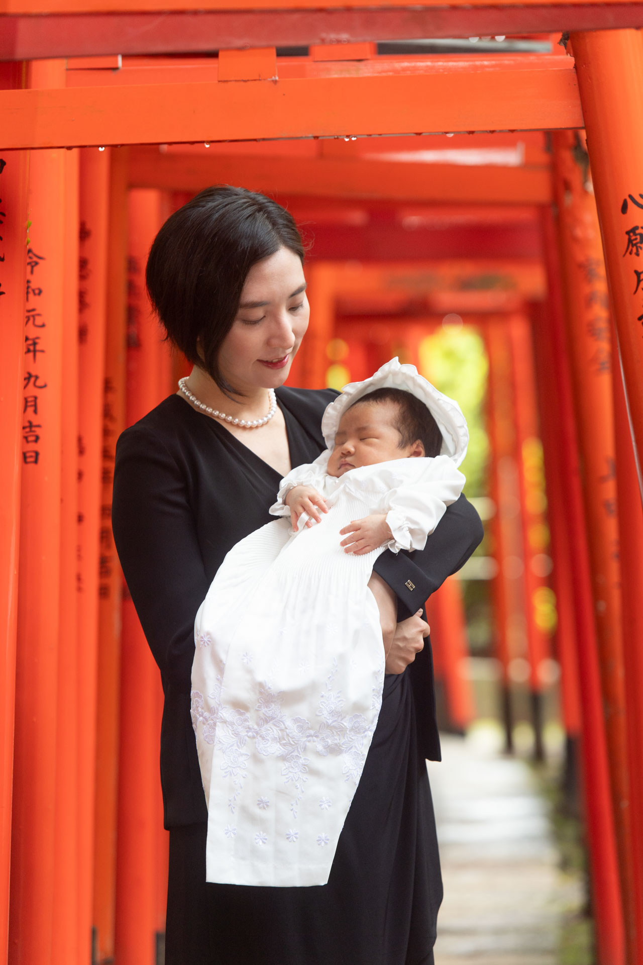 根津神社でお宮参り出張撮影｜東京都文京区の写真