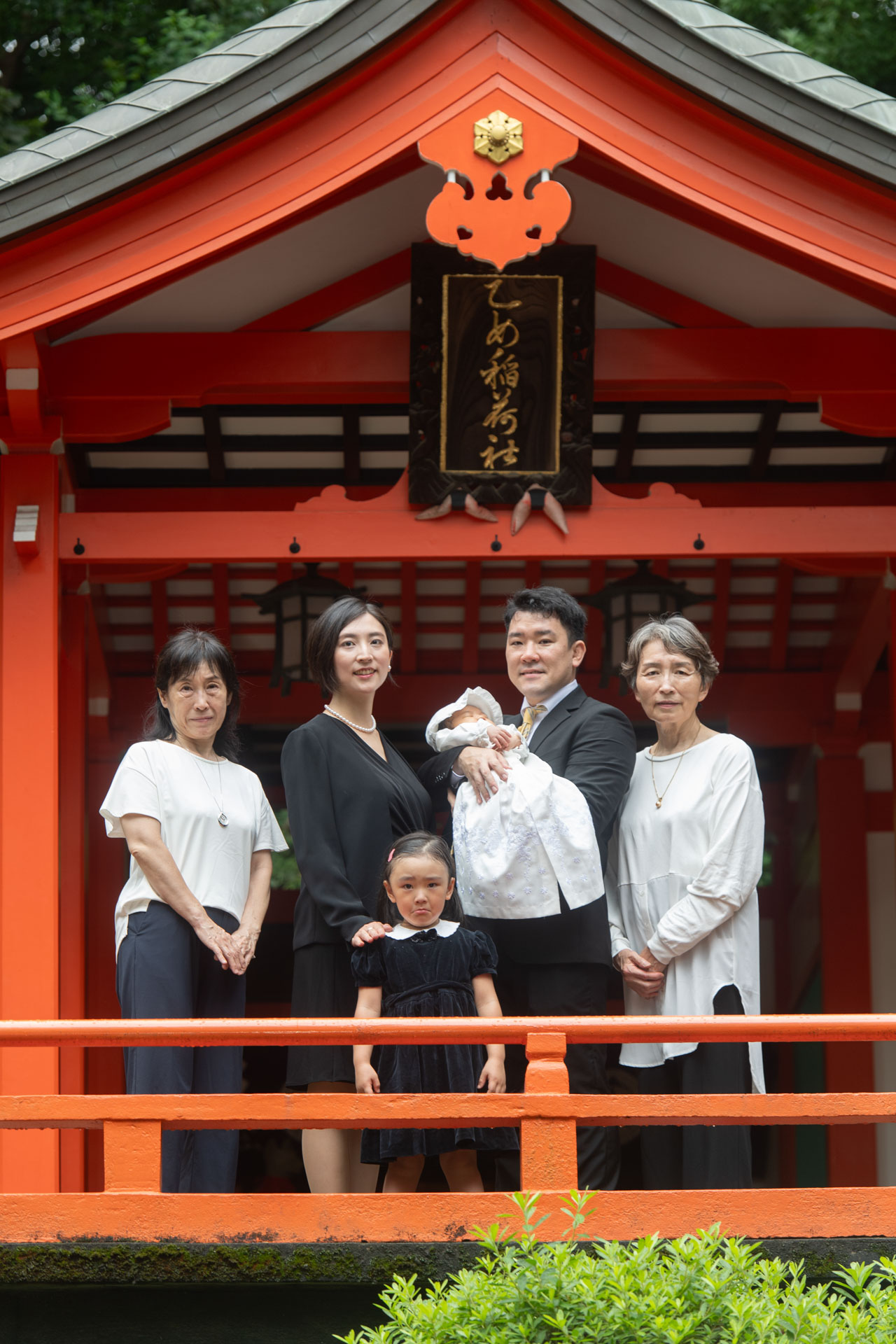 根津神社でお宮参り出張撮影｜東京都文京区の写真
