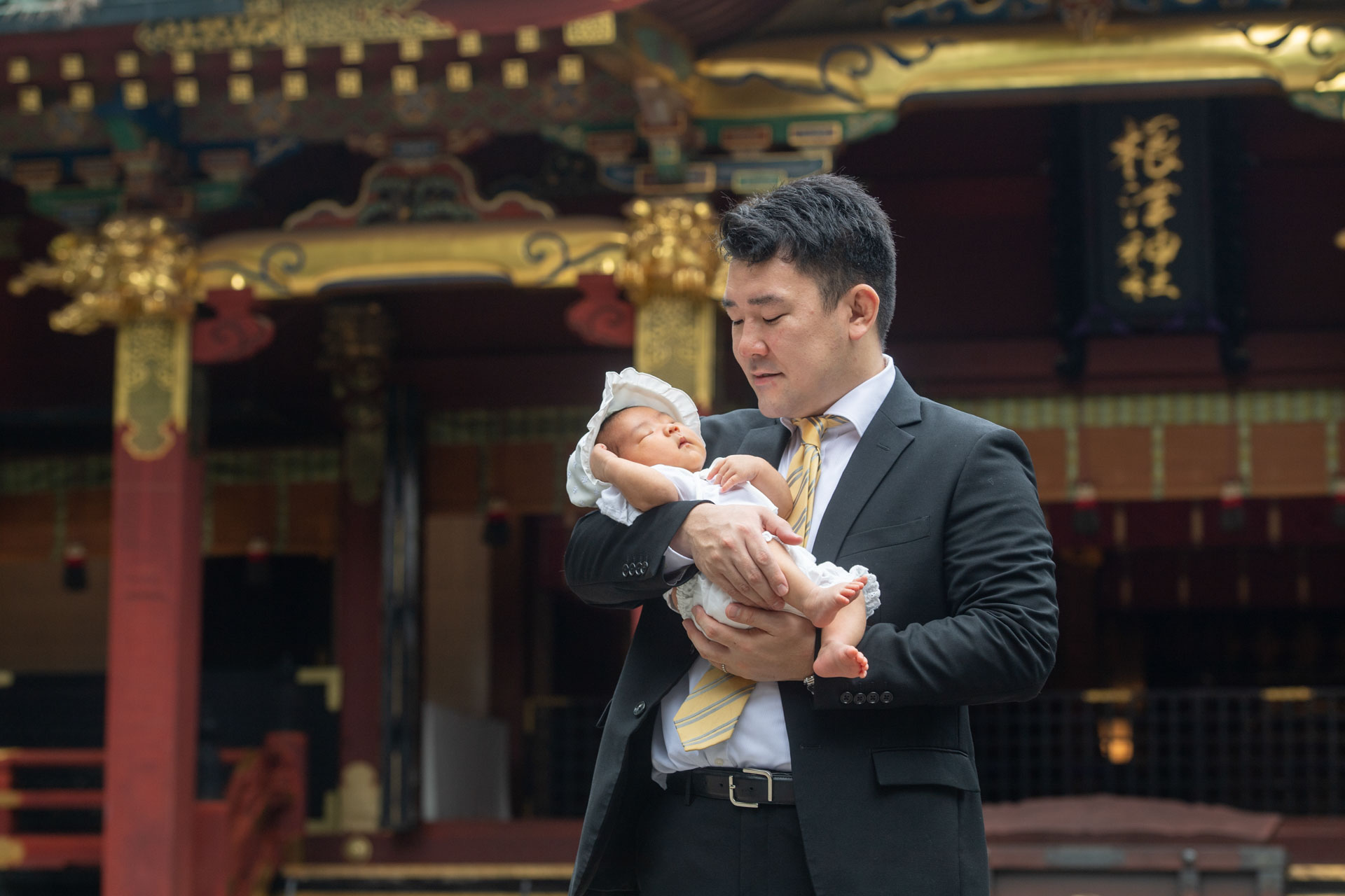 根津神社でお宮参り出張撮影｜東京都文京区の写真