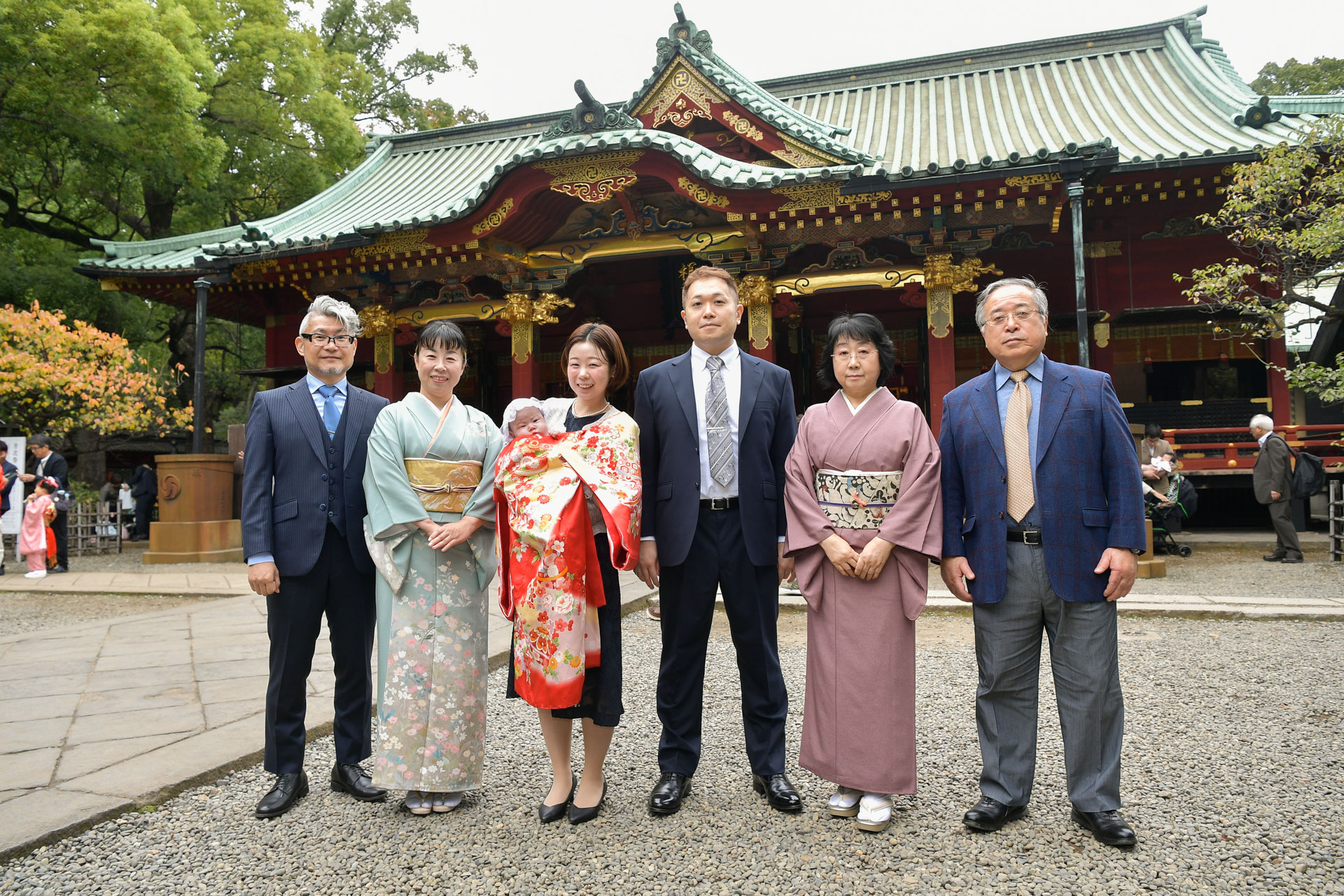 根津神社でお宮参り出張撮影｜東京都文京区の写真