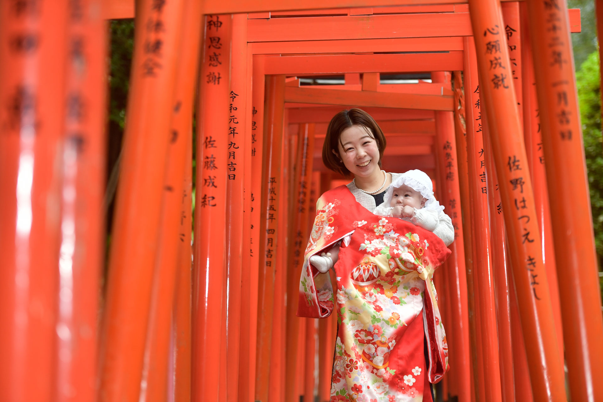 根津神社でお宮参り出張撮影｜東京都文京区の写真