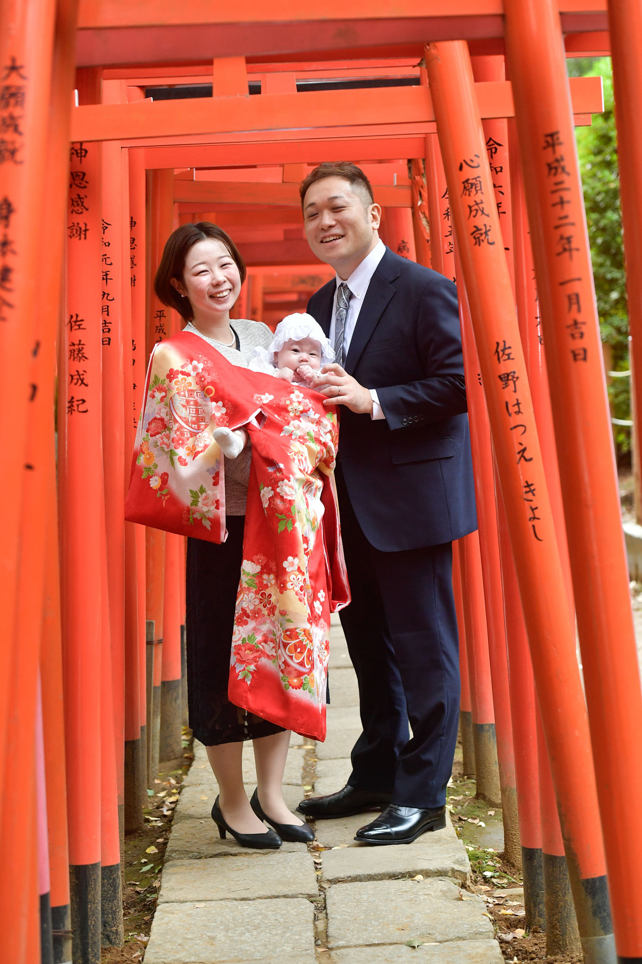 根津神社でお宮参り出張撮影｜東京都文京区の写真