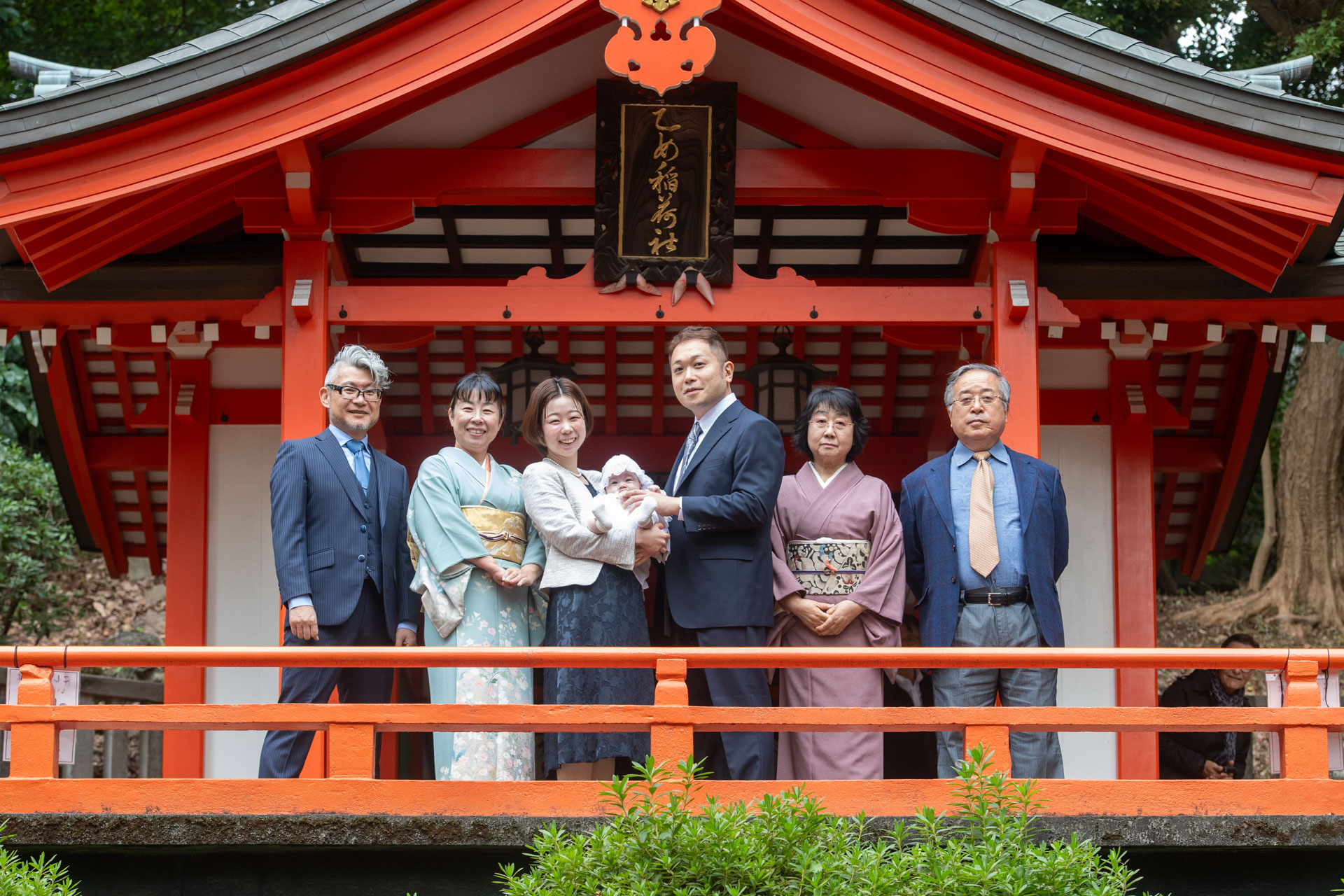 根津神社でお宮参り出張撮影｜東京都文京区の写真