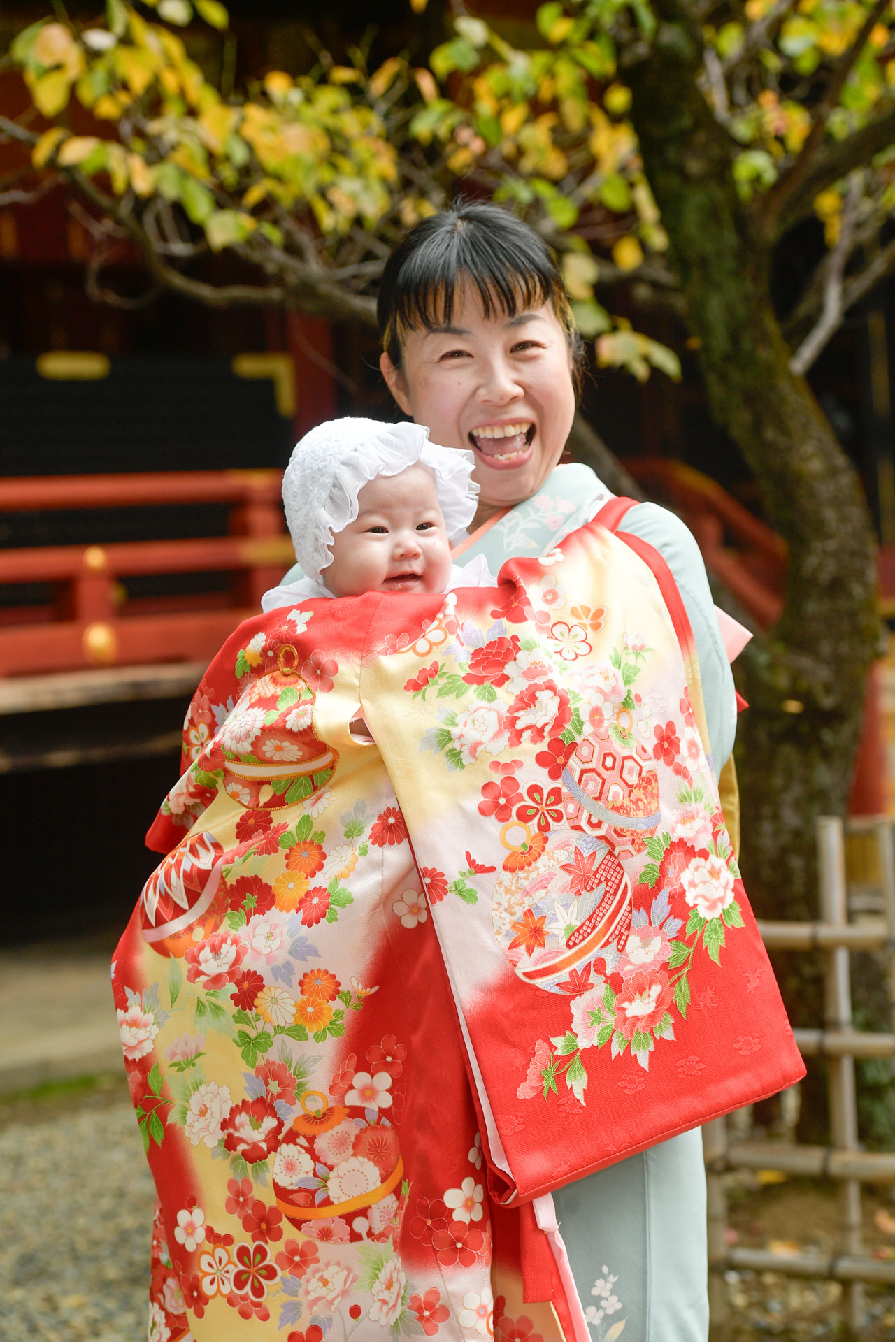 根津神社でお宮参り出張撮影｜東京都文京区の写真