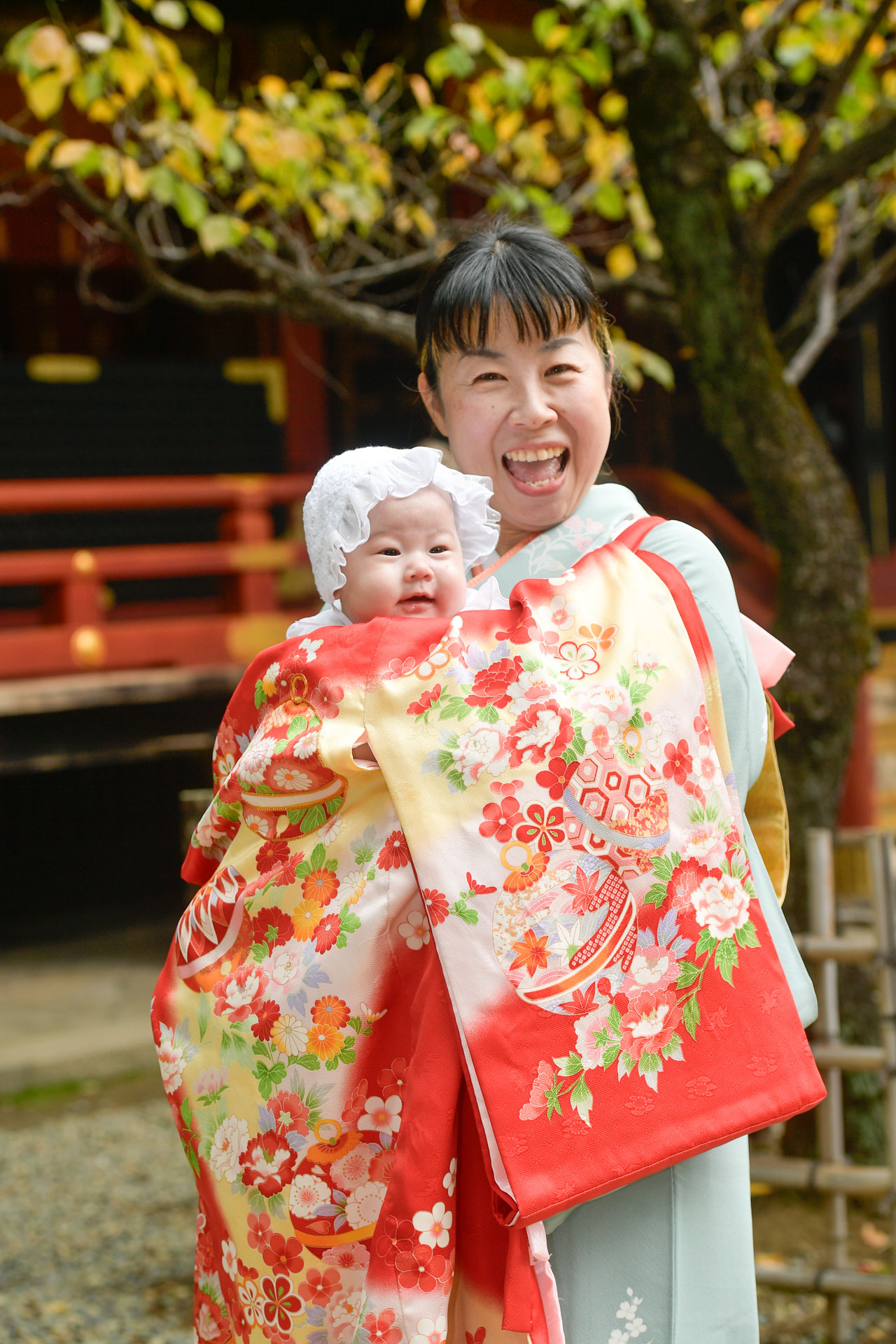 根津神社でお宮参り出張撮影｜東京都文京区の写真