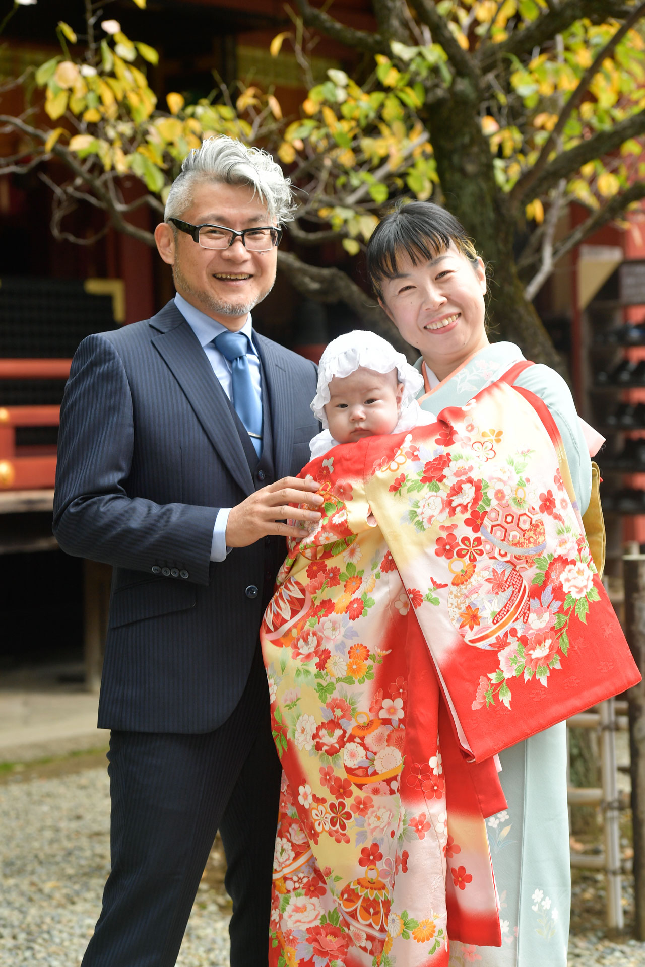 根津神社でお宮参り出張撮影｜東京都文京区の写真
