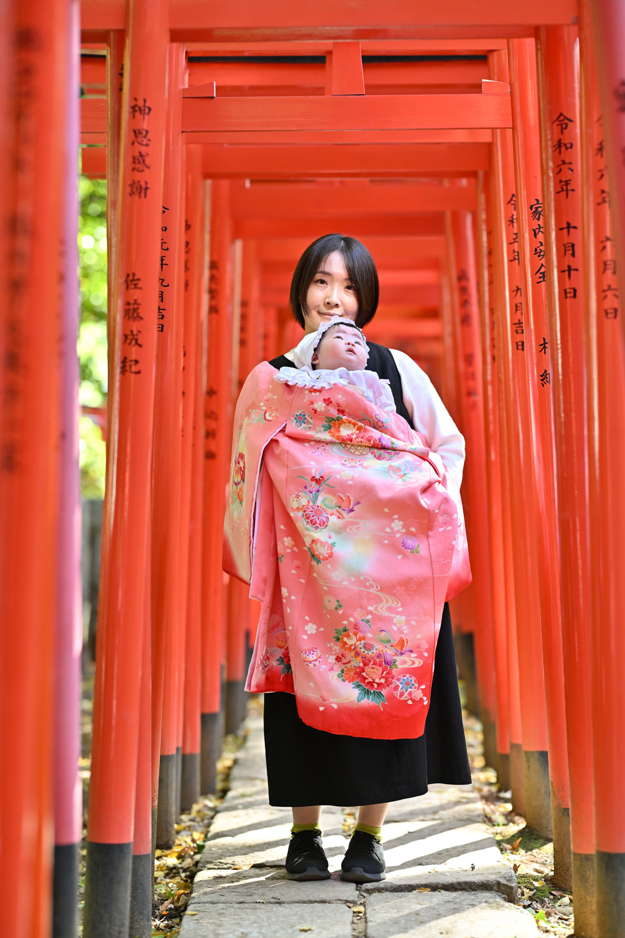 根津神社でお宮参り出張撮影｜東京都文京区の写真