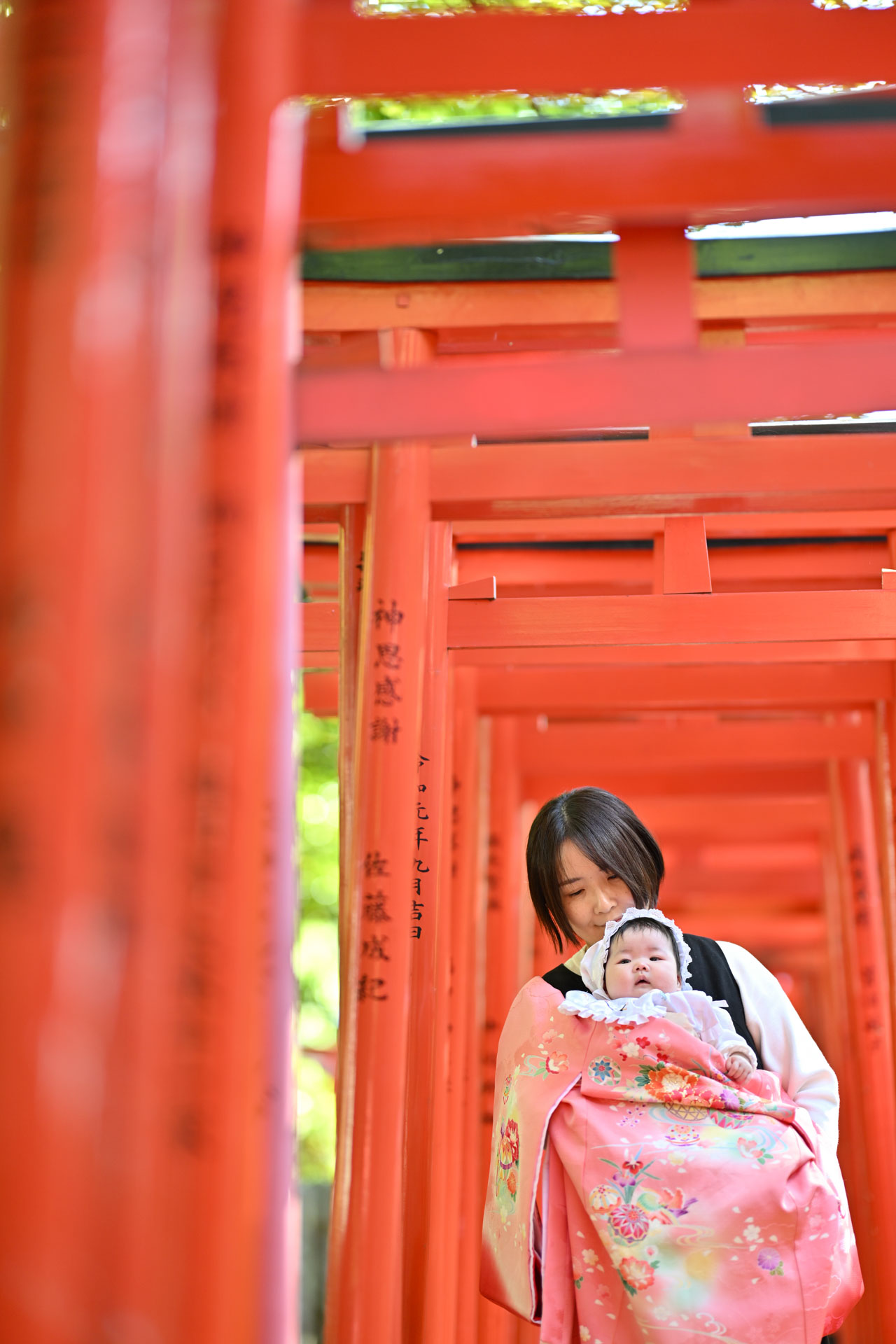 根津神社でお宮参り出張撮影｜東京都文京区の写真