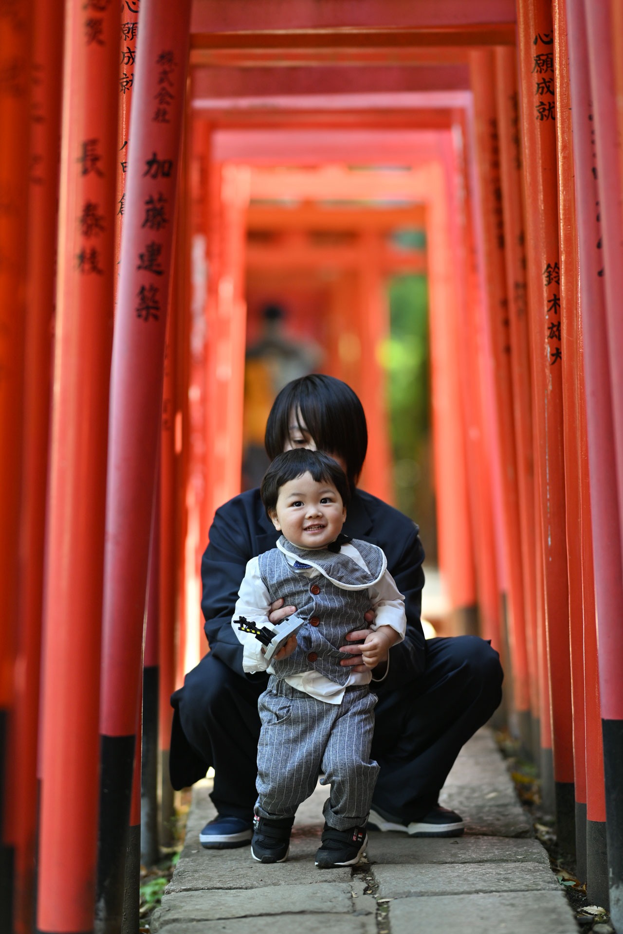 根津神社でお宮参り出張撮影｜東京都文京区の写真