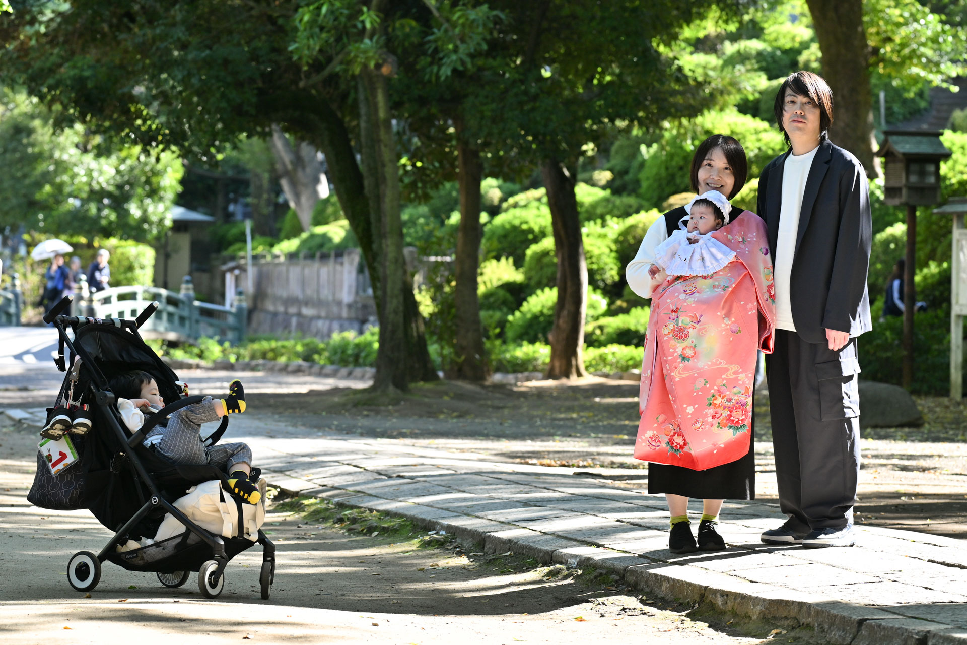 根津神社でお宮参り出張撮影｜東京都文京区の写真