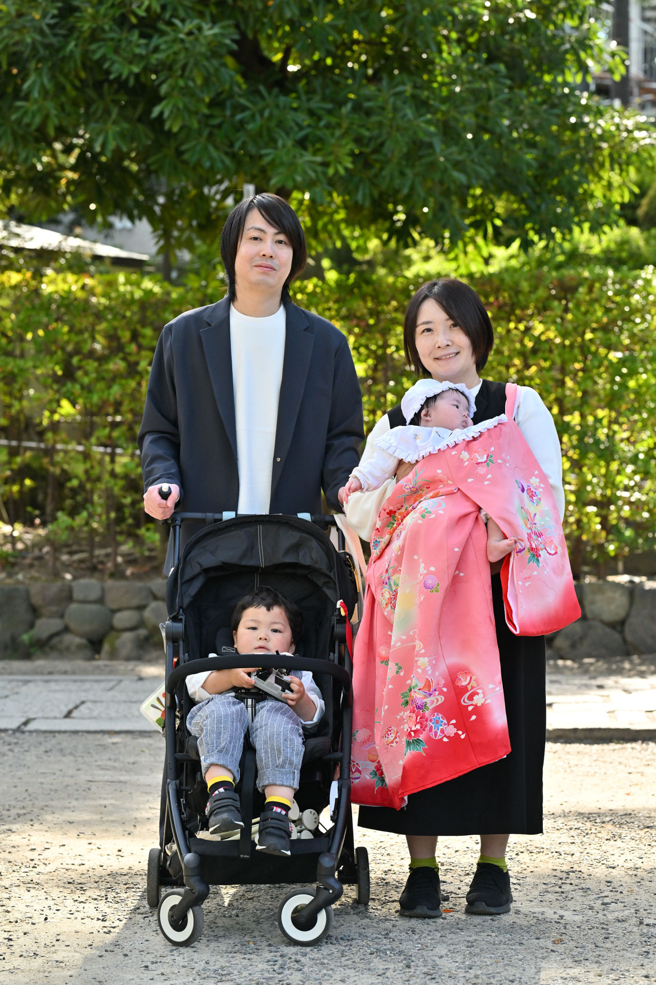 根津神社でお宮参り出張撮影｜東京都文京区の写真
