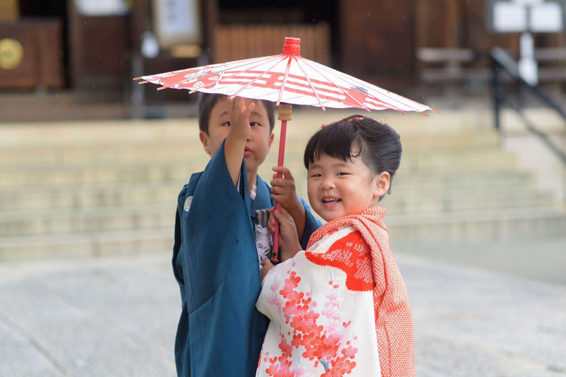 所澤神明社の七五三｜3人兄弟とご家族みんなでにぎやかな一日の写真