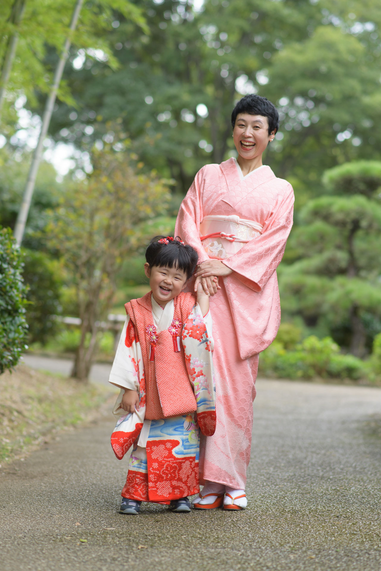 所澤神明社の七五三｜3人兄弟とご家族みんなでにぎやかな一日の写真